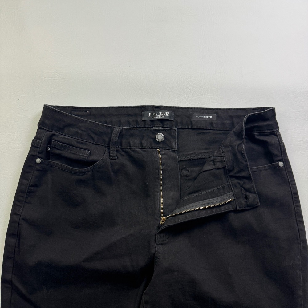 Judy Blue Boyfriend Fit Black Jeans Plus Size 20W Stretchy Denim JB88175 BK - Picture 9 of 16